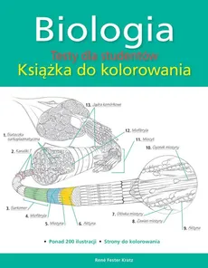 Biologia Testy dla studentów Książka do kolorowania - Fester Kratz Rene