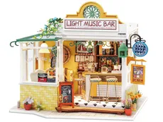 Składany Drewniany Model LED  bar Muzyczny
