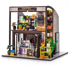 Składany Drewniany Model LED Corner Coffee House