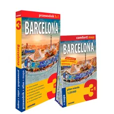 Barcelona 3w1: przewodnik + atlas + mapa - Larysa Rogala