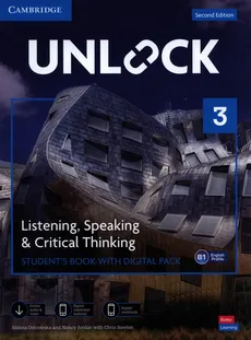 Unlock 3 Listening, Speaking and Critical Thinking Student's Book with Digital Pack - Nancy Jordan, Sabina Ostrowska, Chris Sowton