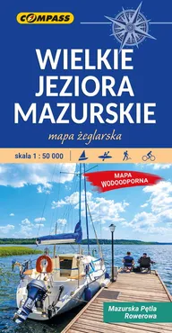 Wielkie Jeziora Mazurskie Mapa laminowana Wyd 8 / Compass - Praca zbiorowa