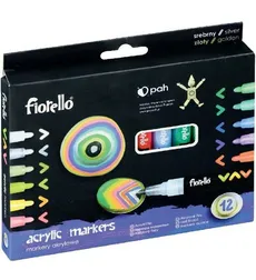 Markery akrylowe Fiorello 12 kolorów