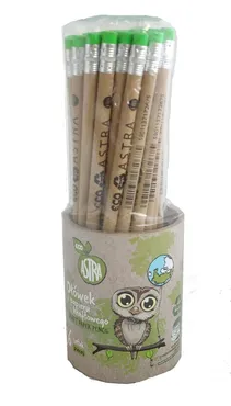Ołówek z papieru kraftowego z gumką ECO 36 sztuk