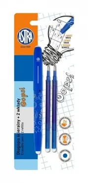 Długopis ścieralny OOPS! + 2 wkłady