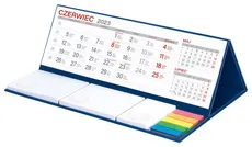 Kalendarz 2023 z notesem MAXI Granat