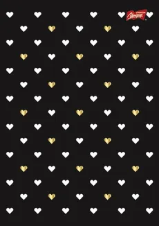 Zeszyt A5 w linie 60 kartek Golden Love 10 sztuk mix