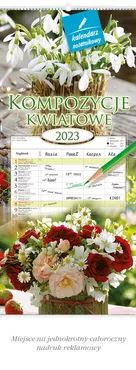 Kalendarz 2023 WN02 Kompozycje kwiatowe notatnikowy