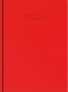 Kalendarz 2023 A5 dzienny vivella czerwony