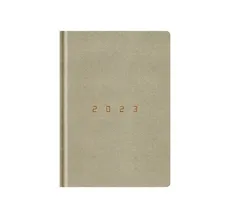 Kalendarz 2023 Edica A5D koperta beżowy 8819