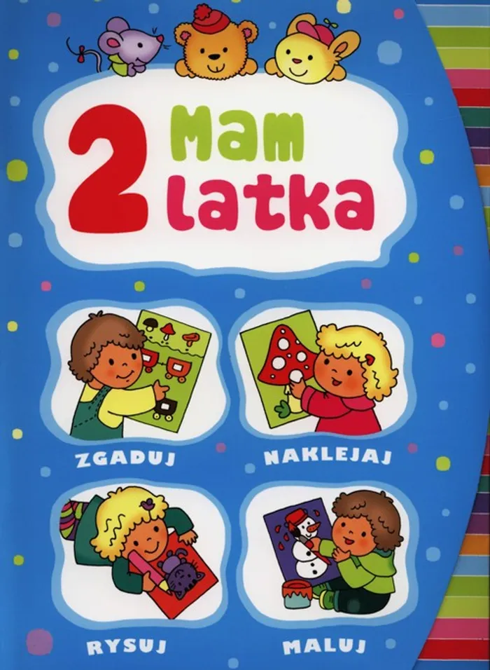 Dziecko Słoneczko Teczka 2 Latka Wiosna Mam 2 latka Teczka Zgaduj naklejaj rysuj maluj - Anna Wiśniewska