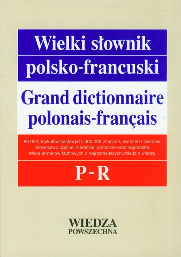 Znalezione obrazy dla zapytania Wielki słownik polsko-francuski  tom 3
